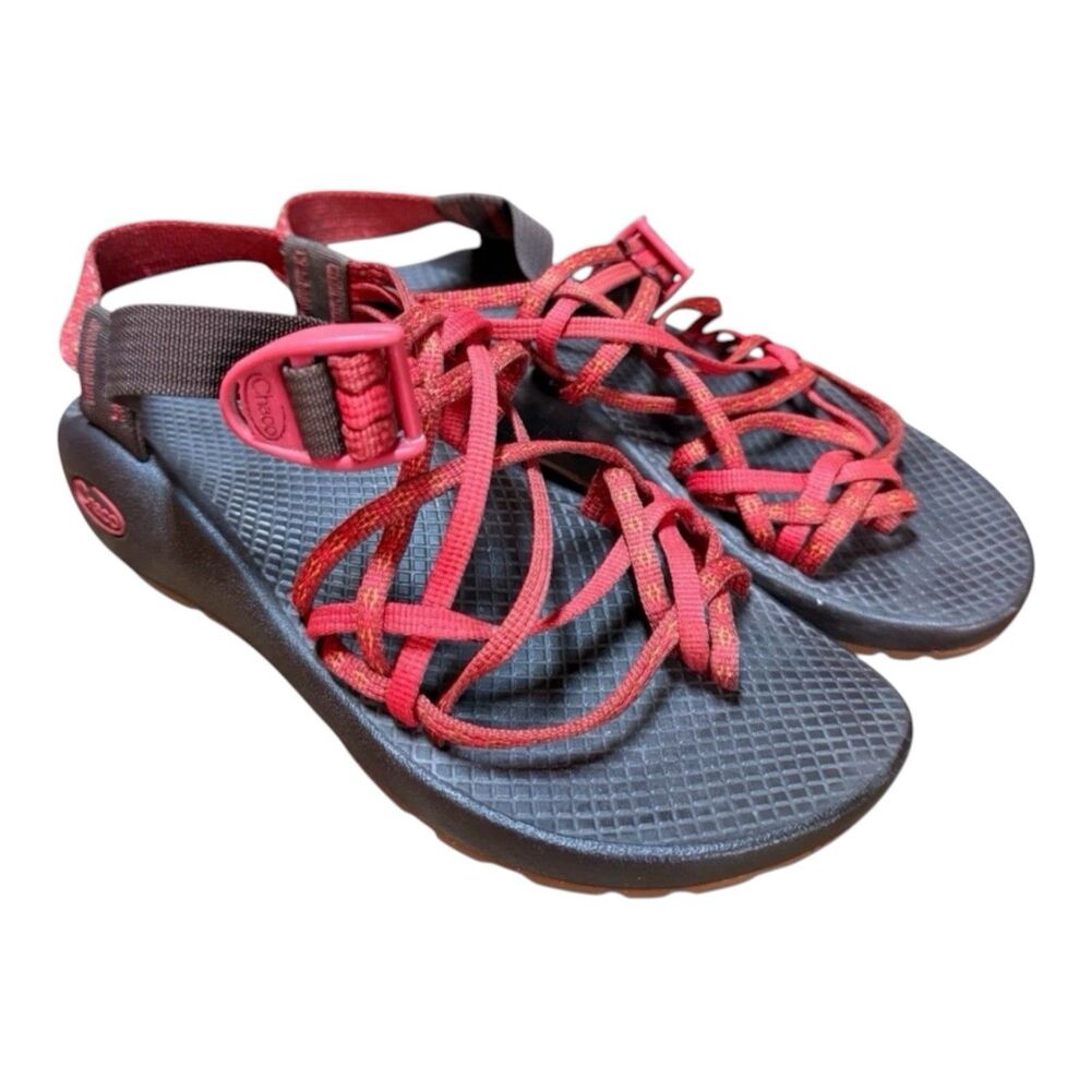 Chaco ZX/3 Classic Sports Sandals Womens Sz 7 Adjustable Strappy Outdoor Orange